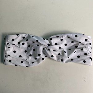 Polka Dot Strapless Bikini Top